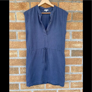 Standard James Perse Linen Utility Shirt Dress  2